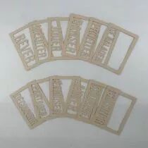 LOT DE 12 CARTES PROJECT LIFE CADRES MOTS DU QUOTIDIEN - KRAFT CLAIR