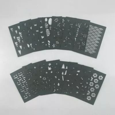 LOT DE 12 CARTES PROJECT LIFE MOTIFS EVIDES - VERT