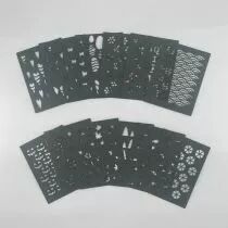 LOT DE 12 CARTES PROJECT LIFE MOTIFS EVIDES - VERT