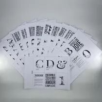 LOT DE 12 FEUILLES CARTES A DECOUPER PROJECT LIFE \ FEE TA VIE\ 