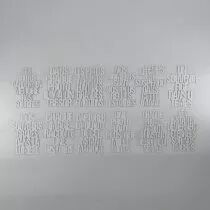 LOT DE 12 MOTS DE LA PHOTO POUR PROJECT LIFE - BLANC