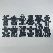 LOT DE 12 MOTS DE LA PHOTO POUR PROJECT LIFE - NOIR