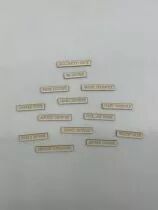 LOT DE 14 MOTS CARTON BOIS JUNGLE