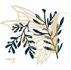 Lot de 2 dies branches de gui