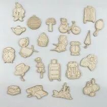 Embellissements en carton bois pour Project Life