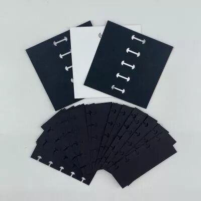 LOT DE 23 DECOUPES PAPIERS NOIR POUR ALBUM RELIURE CHAMPIGNON