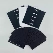 LOT DE 23 DECOUPES PAPIERS NOIR POUR ALBUM RELIURE CHAMPIGNON