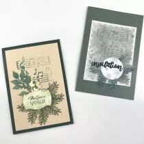 lot de 4 dies feuillages de la for&ecirc;t