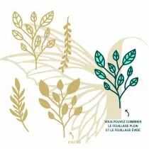 Lot de 4 dies feuillages de printemps 1