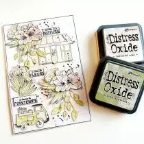 Lot de 4 dies feuillages de printemps