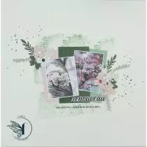 Lot de 4 dies feuillages de printemps