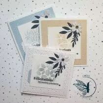 Lot de 4 dies feuillages de printemps