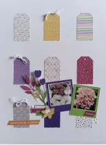 Lot de 4 dies feuillages de printemps