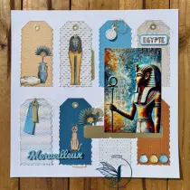 Lot de 4 dies tags déchirés - dream