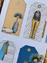 Lot de 4 dies tags déchirés - dream