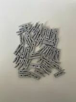 LOT DE 45 MINIS PINCES ARGENT&Eacute;ES