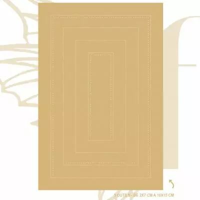 Lot de 5 dies - grands rectangles