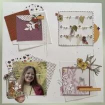 lot de 5 dies feuillages longs