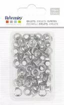 Lot de 50 oeillets 3 mm argent