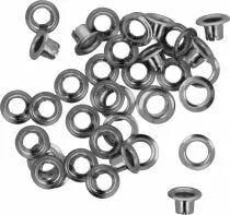 Lot de 50 oeillets 5 mm argent