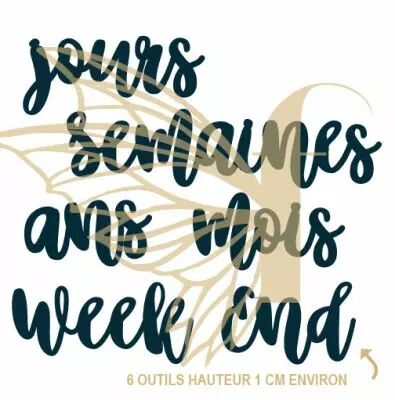 Lot de 6 dies mots project life
