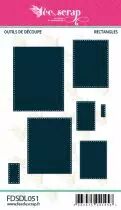 LOT DE 7 DIES RECTANGLES