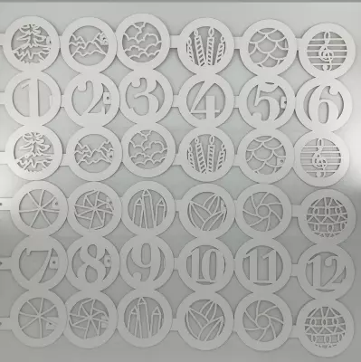 LOT DE PAPIERS DECOUPES GRANDS INTERCALAIRES RONDS
