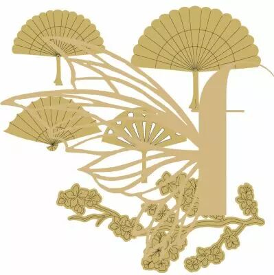 LOT EMBELLISSEMENTS BOIS - DECOS JAPONAISES