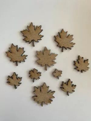 LOT EMBELLISSEMENTS BOIS GRAVES - FEUILLES D\'�RABLE