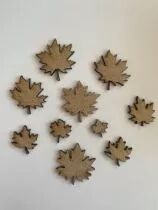 LOT EMBELLISSEMENTS BOIS GRAVES - FEUILLES D\'&Eacute;RABLE