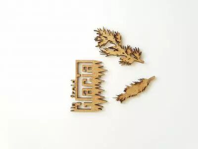 LOT EMBELLISSEMENTS EN BOIS - UN AIR GLACIAL