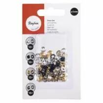 LOT MIXTE OEILLETS EN METAL 0,3MM