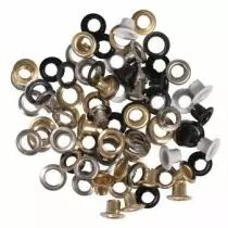 LOT MIXTE OEILLETS EN METAL 5MM