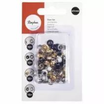LOT MIXTE OEILLETS EN METAL 5MM