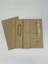 LOT POUR CLASSEUR A MONTER MDF 22X21 CM