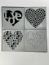 Lots de 4 pochoirs kit un air camarguais