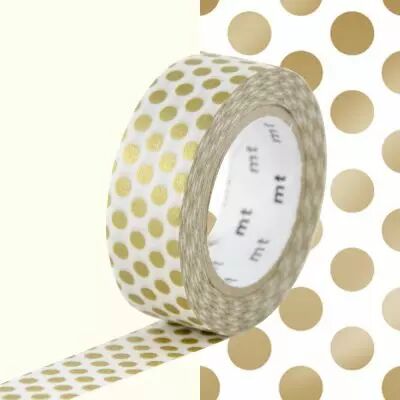 MASKING TAPE MOTIF POIS OR
