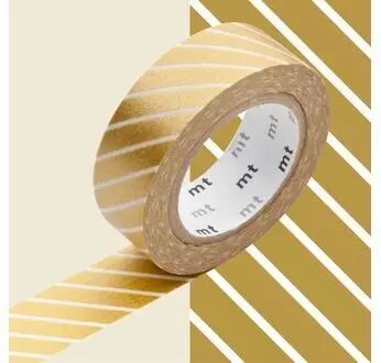 MASKING TAPE MOTIF RAY� OR / STRIPE GOLD