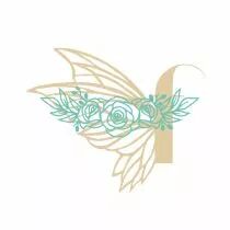 Masque - bordure roses