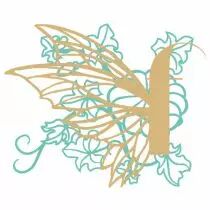 Masque citrouille et feuilles