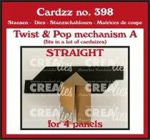 Matrice Cardzz n&deg; 398, m&eacute;canisme &agrave; torsion A Droite pour 4 panneaux