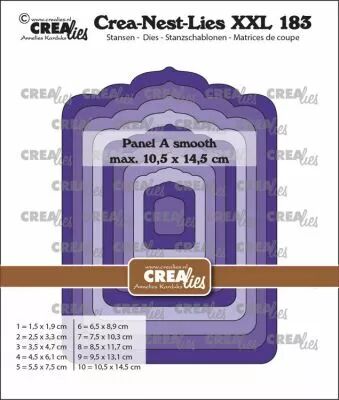Matrice Crea-Nest-Lies XXL n� 183, Panneau A lisse (s\'ins�re derri�re le XXL 182)