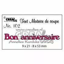 Matrice de coupe \ Bon anniversaire\ 