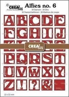 Matrice de coupe Alphabet Alfies capitals in square 22 mm