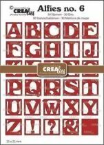 Matrice de coupe Alphabet Alfies capitals in square 22 mm