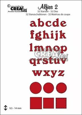 Matrice de coupe Alphabet Alfies die set no. 2, Lower case
