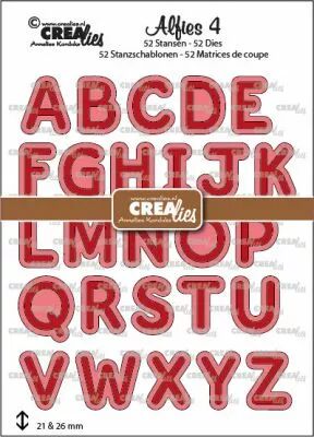 Matrice de coupe Alphabet Alfies diesset no. 4, Capital letters and shadows