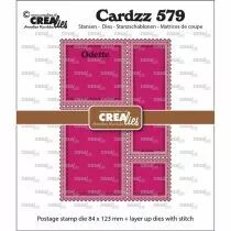 Matrice de coupe Cardzz Cutting Dies Postage Stamp Frame Rectangular Odette