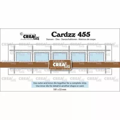 Matrice de coupe Cardzz Postage Stamp Strip XL 5x squares