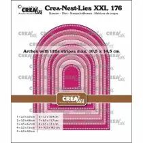 Matrice de coupe Crea-Nest-Lies XXL Cutting Dies Arches with Little Stripes